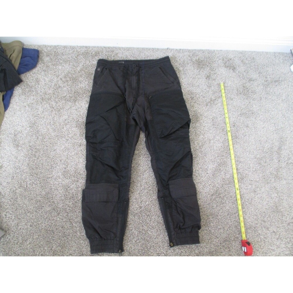g star raw cargo pants Nylon Doble Knee Reinforce Mens 32 Ankle Zip Drawstrings
